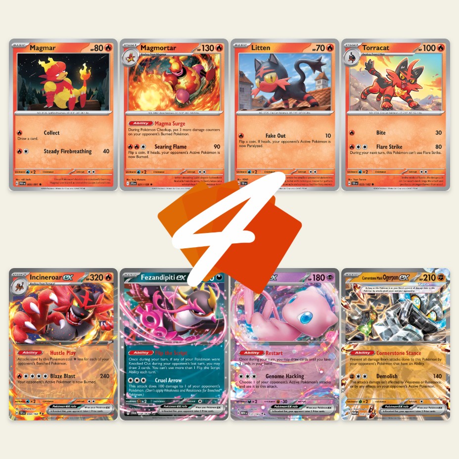 Fire Frenzy: Incineroar and Magmortar Set the Battlefield Ablaze!